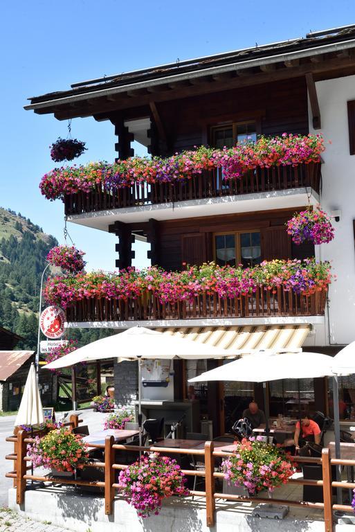 Hotel Les Melezes Haudères Exteriör bild